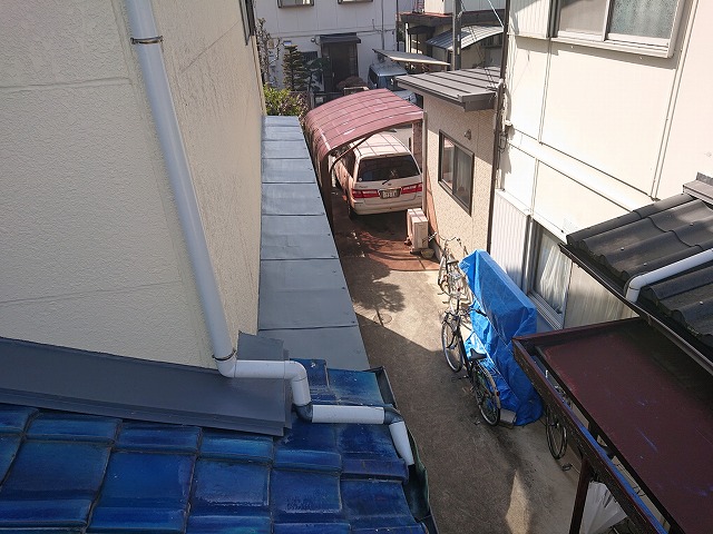 竪管の曲がり部分を確認